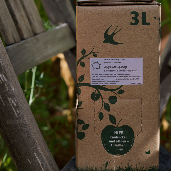 Apfel-Mango Saft 3 Liter Nachfüllpack ohne Box