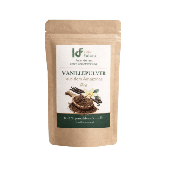 Amazonas Vanillepulver – 100 % Reine Vanille aus Ecuador– Vanilla Odorata