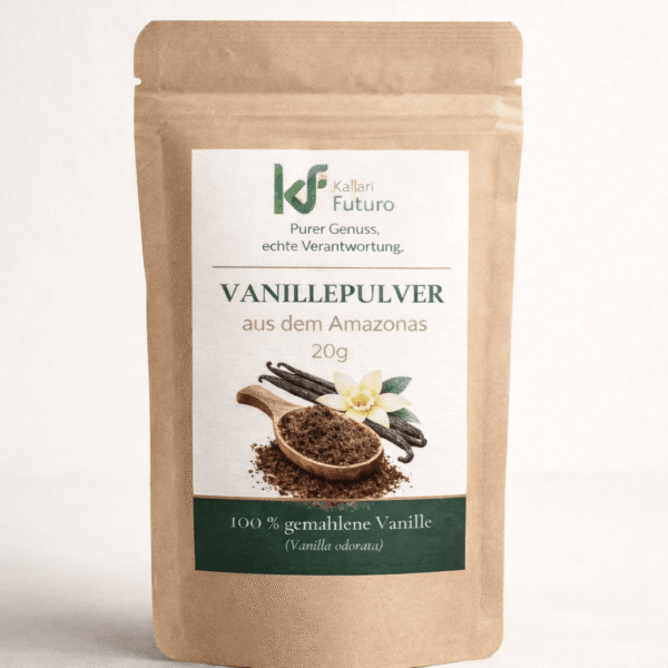 Amazonas Vanillepulver – 100 % Reine Vanille aus Ecuador– Vanilla Odorata